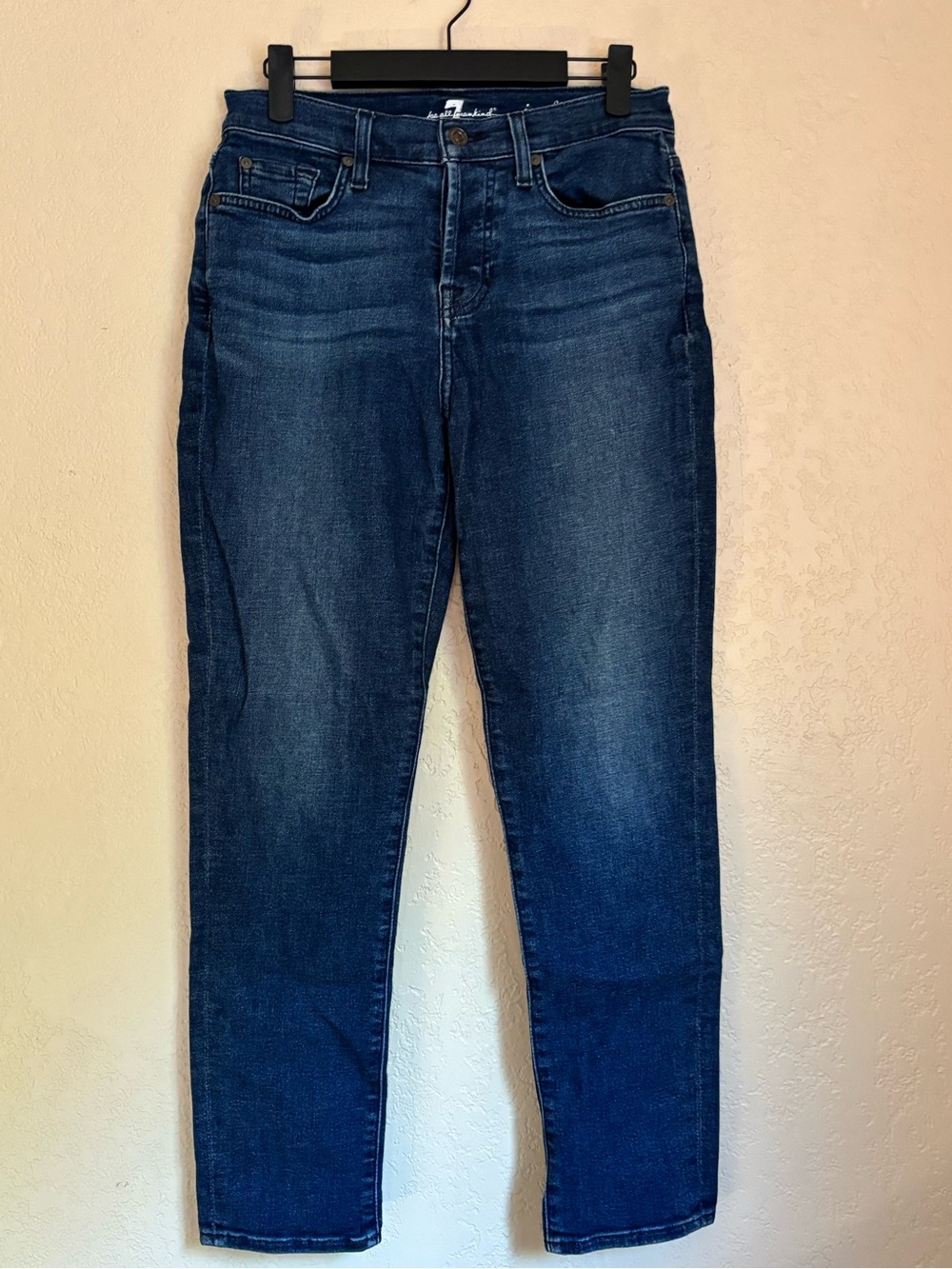 7 For All Mankind Dark Indigo Skinny Jeans